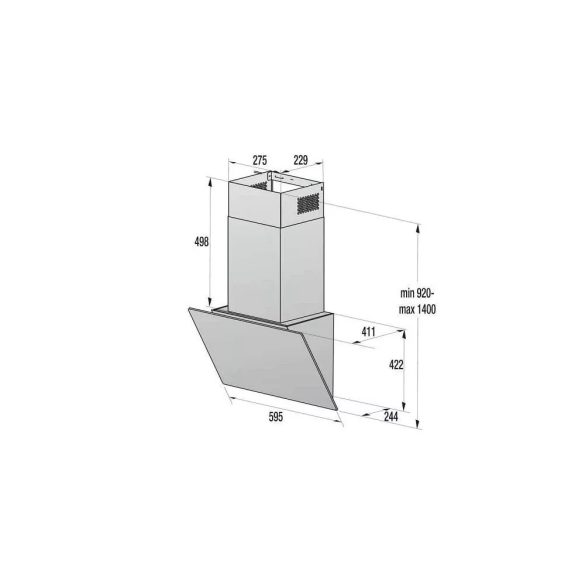 Gorenje WHI66236B beépíthető elszívó