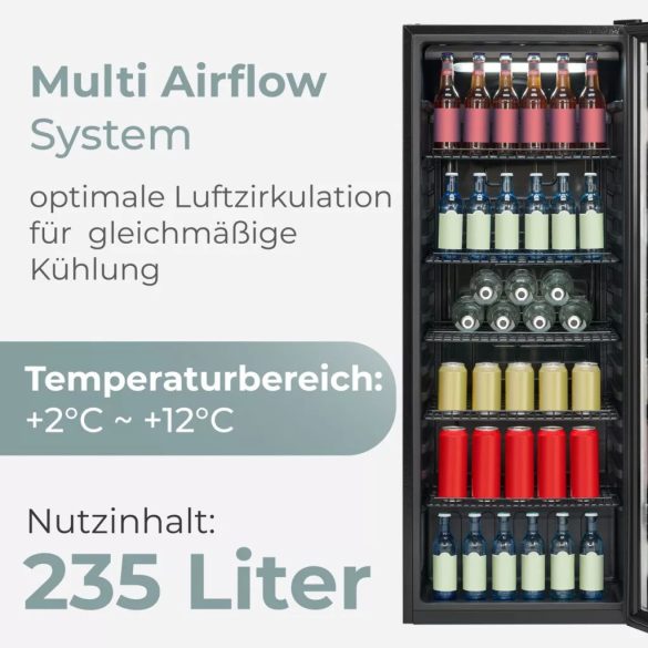 Bomann KSG 7292 fekete italhűtő