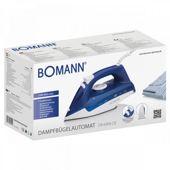 Bomann DB 6004 CB fehér-kék gőzvasaló