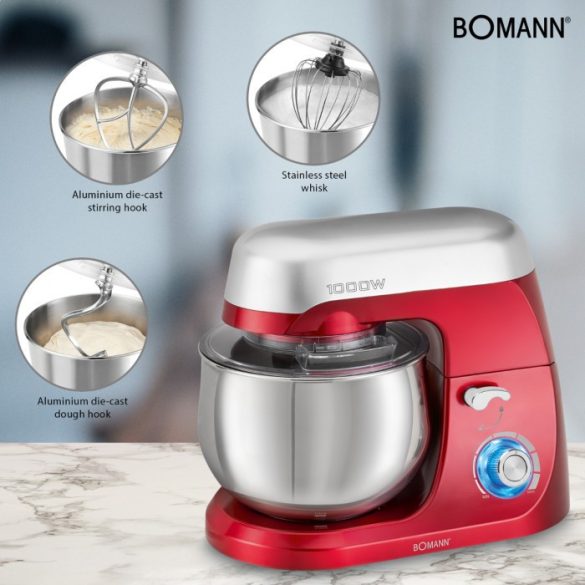 Bomann KM 6009 CB piros konyhai robotgép