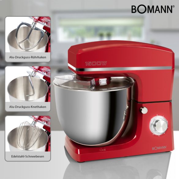 Bomann KM 6036 CB piros konyhai robotgép