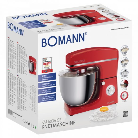 Bomann KM 6036 CB piros konyhai robotgép