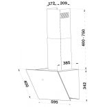 Bomann DU 7604 fekete ferdesíkú elszívó