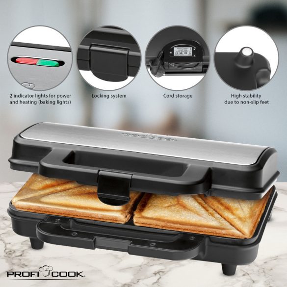 ProfiCook PC-ST 1092  szendvics sütő
