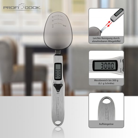 ProfiCook PC-LW 1214 inox kanálmérleg