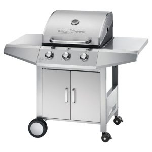 ProfiCook PC-GG 1057  ezüst grill, görgős gázgrill