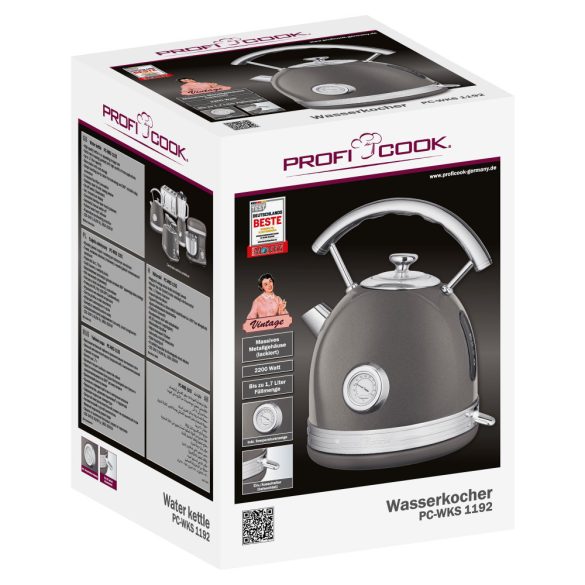 ProfiCook PC-WKS 1192 antracit vízforraló