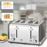 ProfiCook PC-TA 1194 antracit Vintage kenyérpirító