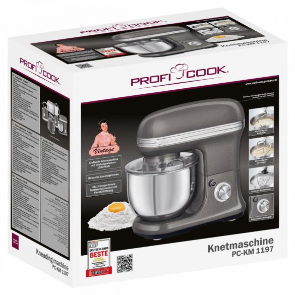 ProfiCook PC-KM 1197 antracit robotgép