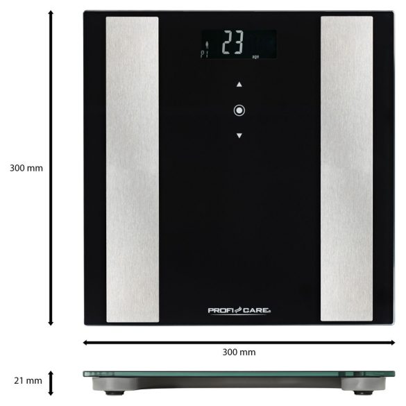 ProfiCare PC-PW 3007 FA 8 in 1 schwarz személymérleg