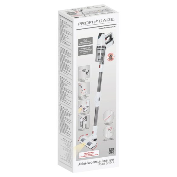 ProfiCare PC-BS 3037 A fehér álló morzsaporszívó