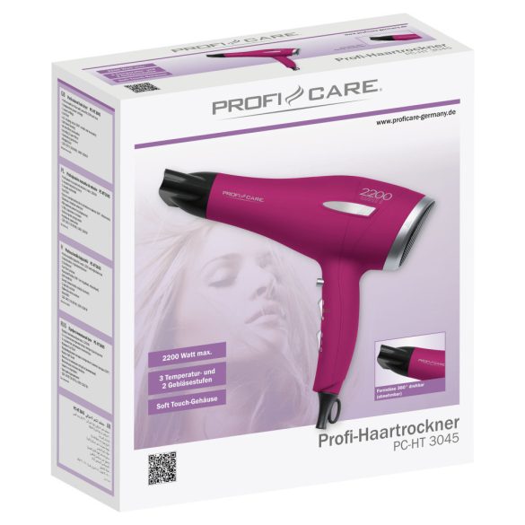 ProfiCare PC-HT 3045 lila hajszárító