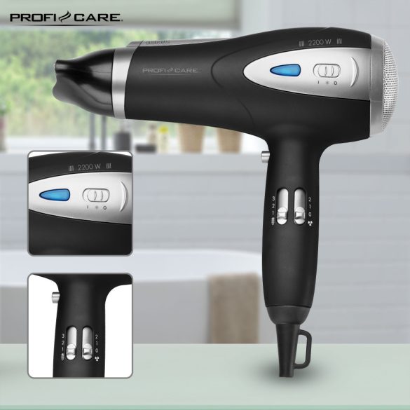ProfiCare PC-HTD 3047 fekete hajszárító