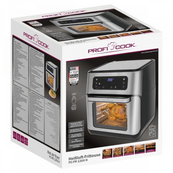 ProfiCook PC-FR 1200 H inox forrólevegős sütő