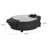 Clatronic WA 3492 fekete-inox gofrisütő