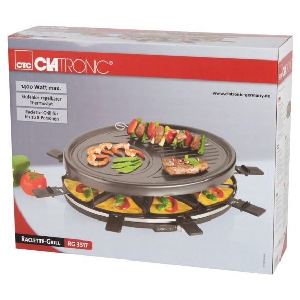 Clatronic RG 3517 fekete raclette grill