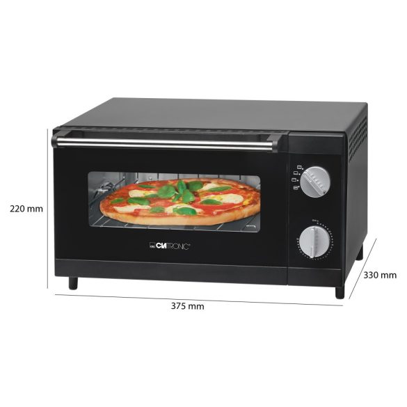 Clatronic MPO 3520 fekete 12L pizzasütő
