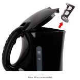 Clatronic WK 3445 fekete 1,7 L 2200W vízforraló