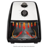Clatronic FR 3667 H fekete-fehér 1500W forrólevegős sütő