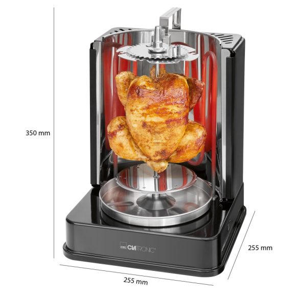 Clatronic DVG 3686 fekete 1400W álló grill