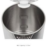 Clatronic WKS 3692 fehér-inox 1,5L vízforraló