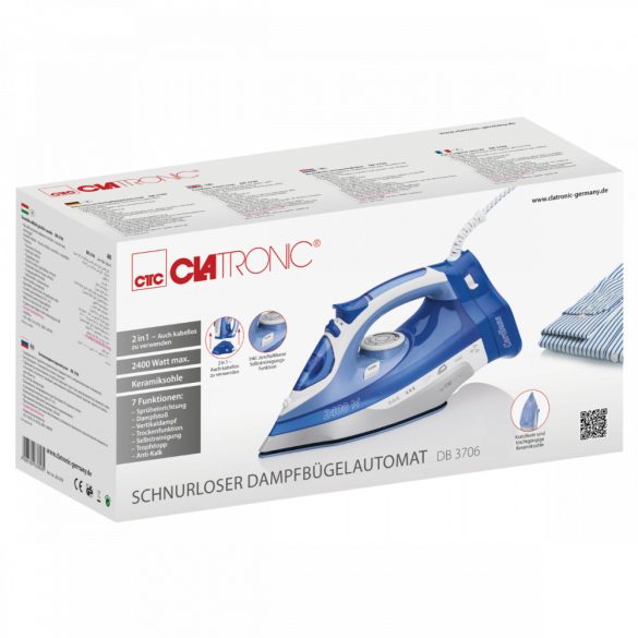 Clatronic DB 3706 kék vasaló