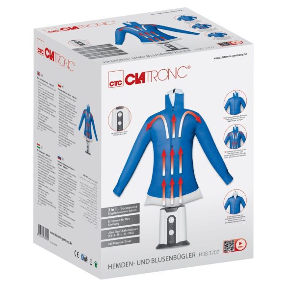 Clatronic HBB 3707 fehér-szürke vasaló, ingvasaló