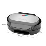 Clatronic HBM 3696 fekete-inox grill, hamburger