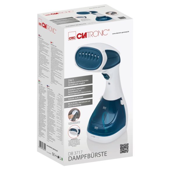 Clatronic DB 3717 fehér-kék vasaló gőzkefe