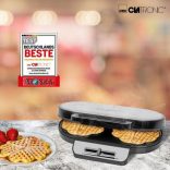 Clatronic WA 3745 fekete-inox gofrisütő