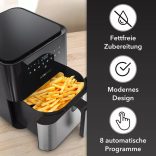 Clatronic FR 3782 H inox fekete/inox forrólevegős sütő