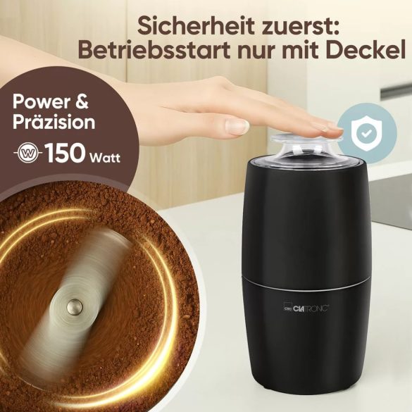 Clatronic KSW 3806 fekete elektromos kávédaráló