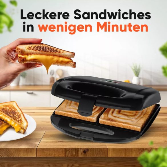 Clatronic ST 3814 fekete szendvicssütő