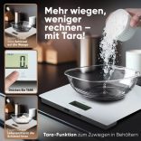 Clatronic KW 3820 fehér Üveg konyhai mérleg