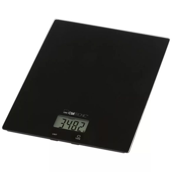 Clatronic KW 3820 fekete üveg konyhai mérleg