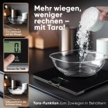 Clatronic KW 3820 fekete üveg konyhai mérleg