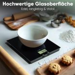 Clatronic KW 3820 fekete üveg konyhai mérleg