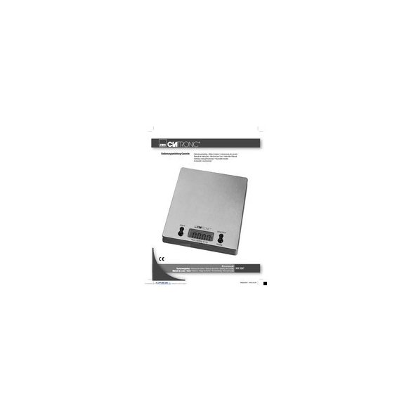 Clatronic KW 3367 inox konyhamérleg