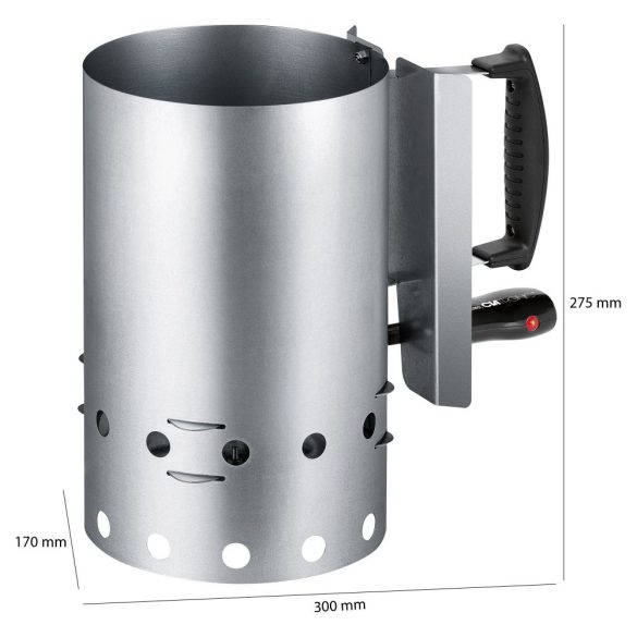 Clatronic EGA 3662 inox 600 W elektromos szén begyújtó