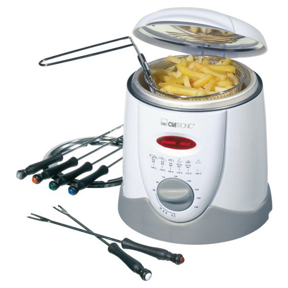 Clatronic FFR 2916 fehér 1L 900W olajsütő/fondue készítő