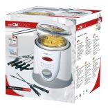 Clatronic FFR 2916 fehér 1L 900W olajsütő/fondue készítő
