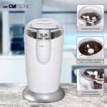 Clatronic KSW 3306 fehér 120W kávédaráló