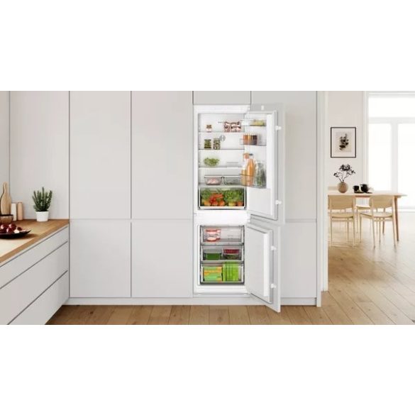 Bosch KIN865SF0 beépíthető alulfagyasztós hűtőszekrény
