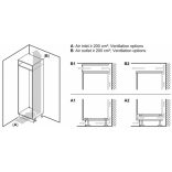 Bosch KIN865SF0 beépíthető alulfagyasztós hűtőszekrény