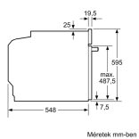 Bosch HRA574BS0 beépíthető sütő