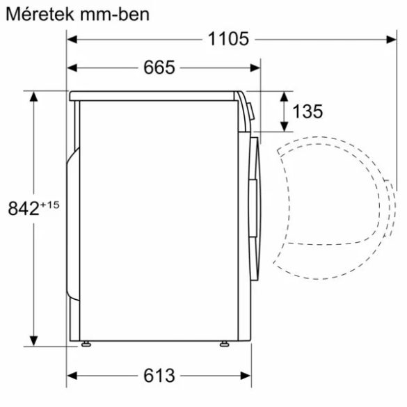 Bosch WTH85292BY hőszivattyús szárítógép