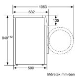 Bosch WAX32K04BY elöltöltős mosógép