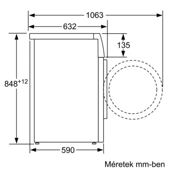 Bosch WAX32K04BY elöltöltős mosógép