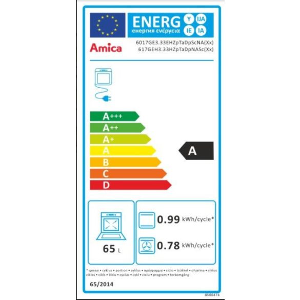 Amica 56120 (617GEH3.33HZpTaDpNASc(Xx)) Kombinált tűzhely