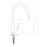 Deante BCA072M mosogató csaptelep